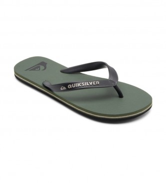 Quiksilver Molokai green flip-flops