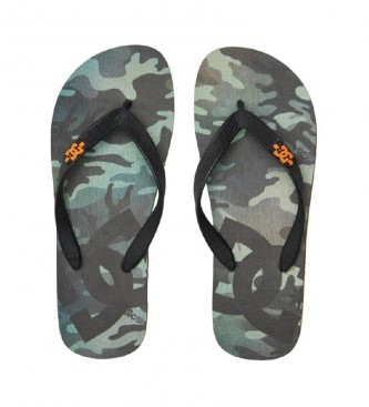 DC Shoes Tongs Spray camouflage, multicolore 