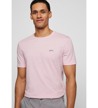 BOSS Regular fit T-shirt 50469062 pink