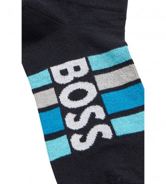 BOSS Confezione da 2 calzini AS Stripe CC neri