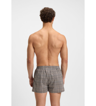 BOSS Set 3 Pyjamasshorts Peach svart