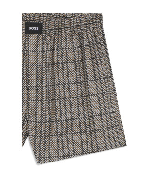 BOSS Set 3 Pyjamasshorts Peach svart