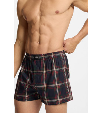 BOSS Set di due boxer multicolori color pesca