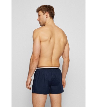 BOSS 2er-Pack Pyjama-Shorts der Marke Navy
