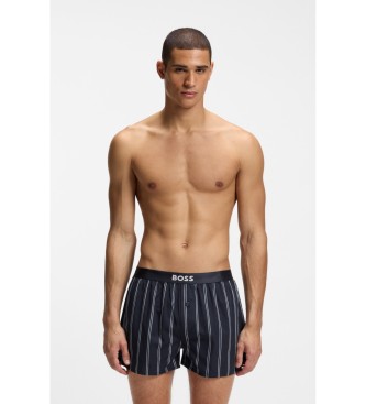 BOSS Set 2 Boxershorts Logo marinbl�