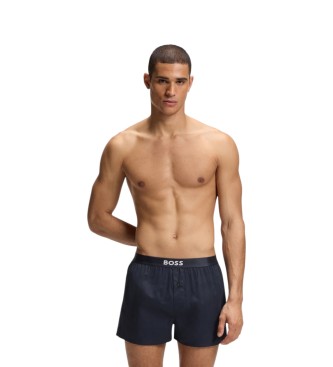 BOSS Set 2 Boxershorts Logo marinbl�