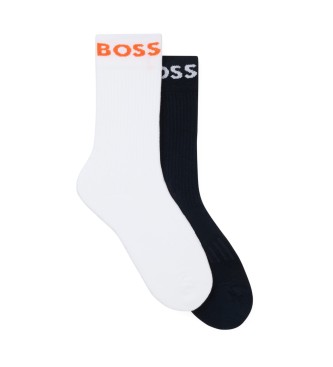 BOSS Komplet 2 večbarvnih kratkih nogavic