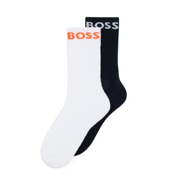 BOSS Komplet 2 večbarvnih kratkih nogavic