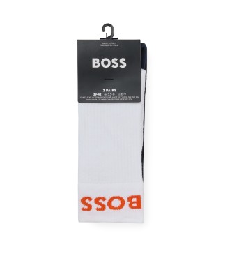 BOSS Komplet 2 večbarvnih kratkih nogavic