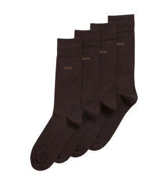 BOSS Pakke med 2 par brune sokker