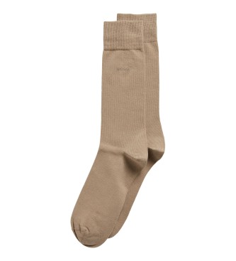 BOSS Pakke med 2 par beige sokker