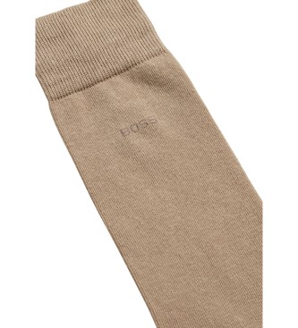 BOSS Pakke med 2 par beige sokker