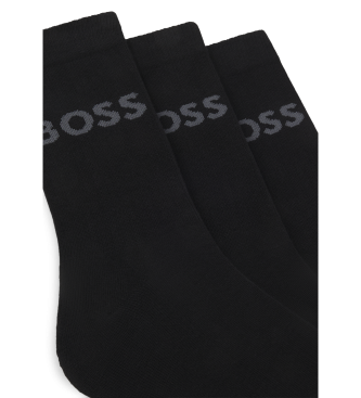BOSS Set 3Pares de Calcetines Logo negro