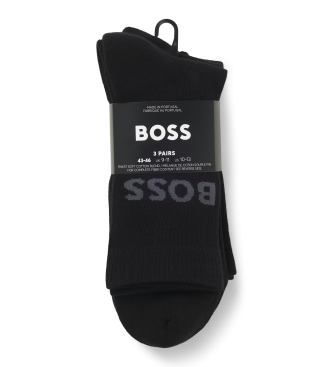 BOSS Set 3Pares de Calcetines Logo negro
