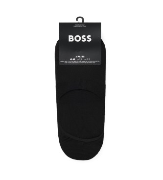 BOSS St med 3 sorte usynlige sokker