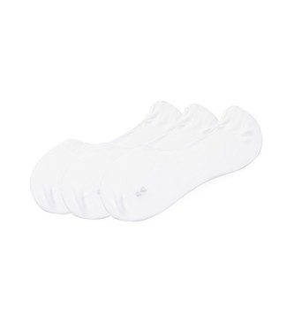 BOSS Set of 3 white invisible socks