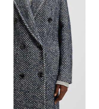 BOSS Manteau long et crois  imprim maxi gris