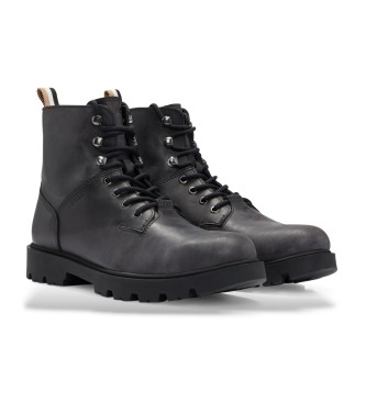 BOSS Botas de couro Adley Preto