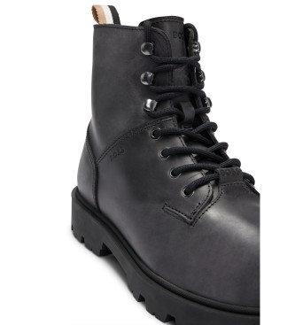 BOSS Botines de piel Adley Negro