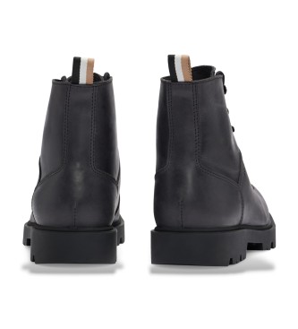 BOSS Adley Leather Ankle Boots Black