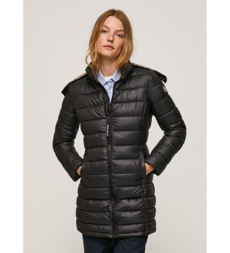 Pepe Jeans Agnes black quilted coat