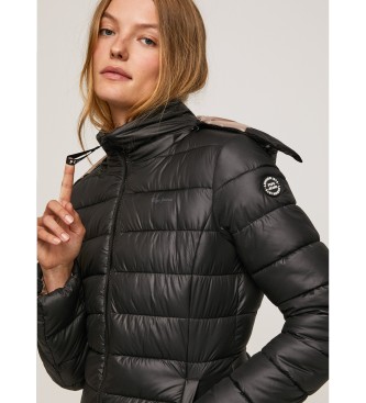Pepe Jeans Agnes black quilted coat