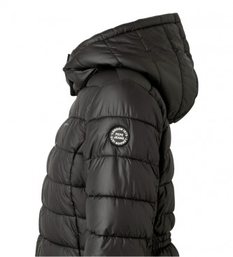Pepe Jeans Agnes black quilted coat