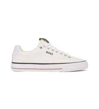 BOSS Canvas Sneakers with white piping