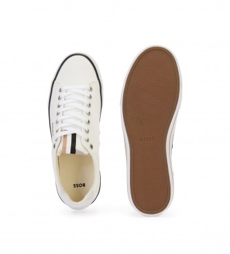 BOSS Canvas Sneakers with white piping