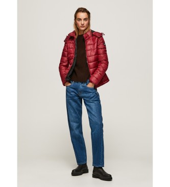 Pepe Jeans Casaco repelente de gua Alexa vermelho