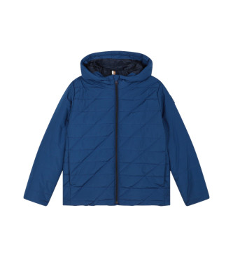 BOSS Blauer Anorak mit Kapuze