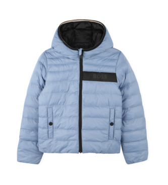 BOSS Omkeerbare anorak grijs, blauw