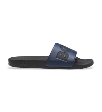 BOSS Slippers Aryeh Slid marineblauw