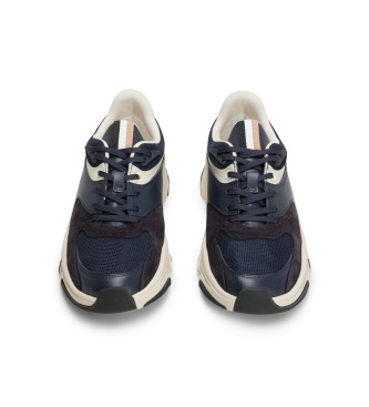 BOSS Asher Leather Sneakers marinha