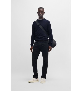 BOSS Maglione a collo alto blu navy