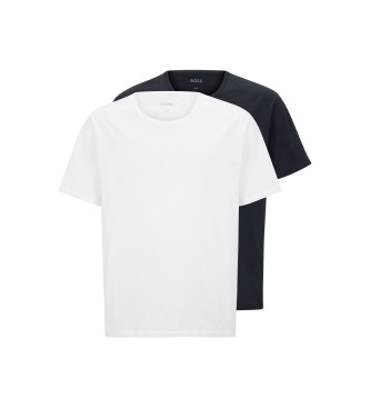 BOSS Pakke 2 Comfor T-shirts hvid, marinebl