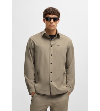 BOSS Chemise brune Basin Tech