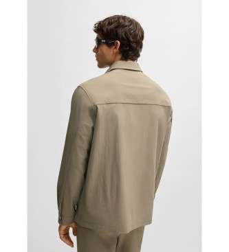 BOSS Chemise brune Basin Tech
