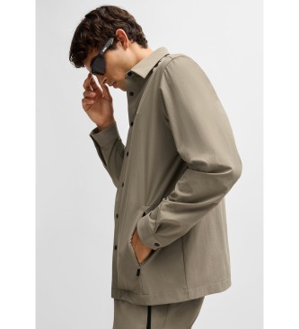 BOSS Chemise brune Basin Tech