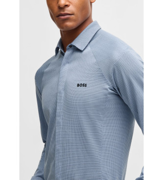 BOSS Polo-Ausflug blau
