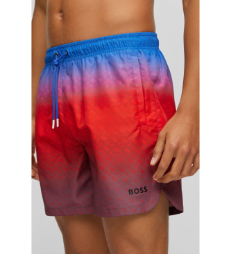 BOSS Heat swimming costume red, blue
