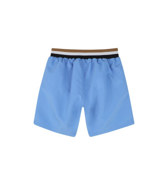 BOSS Surfing Trunks mit blau gestreiftem Rand