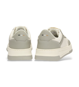 BOSS Skórzane trampki Baltimore beżowe