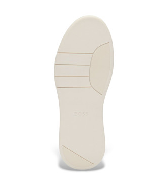 BOSS Leren sneakers Baltimore grijs