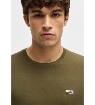 BOSS Pijama de punto de bamb elstico verde