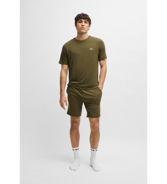 BOSS Pijama de punto de bamb elstico verde