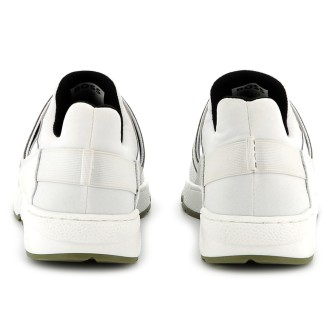 BOSS Weie Leder-Turnschuhe