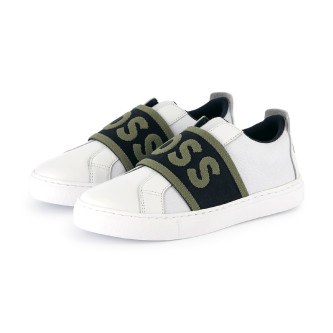 BOSS Sneakers in pelle bianca