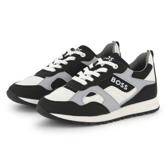 BOSS Black canvas trainers
