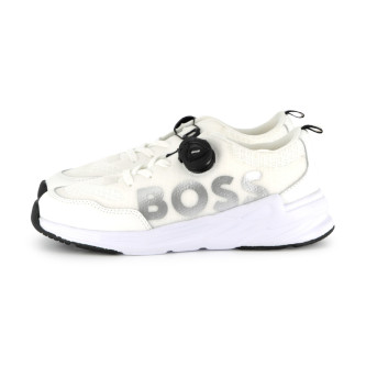 BOSS Sneakers in rete bianca